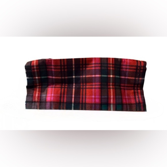 Women’s Victoria’s Secret Large Plaid Tote Bag with Faux Fur Sides & Lettering - Picture 4 of 11